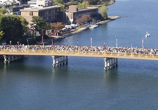 第2回勢多唐橋東西大綱引合戦 写真